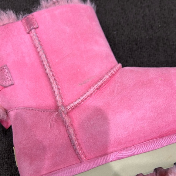 UGG MINI BAILEY BOW II PINK BLOSSOM BOOTS - Picture 7 of 11